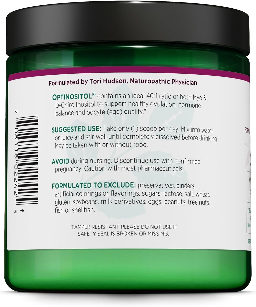 Vitanica Optinositol – Polvo de Myo-Inositol y D-Chiro Inositol 4100 mg, 30 Días