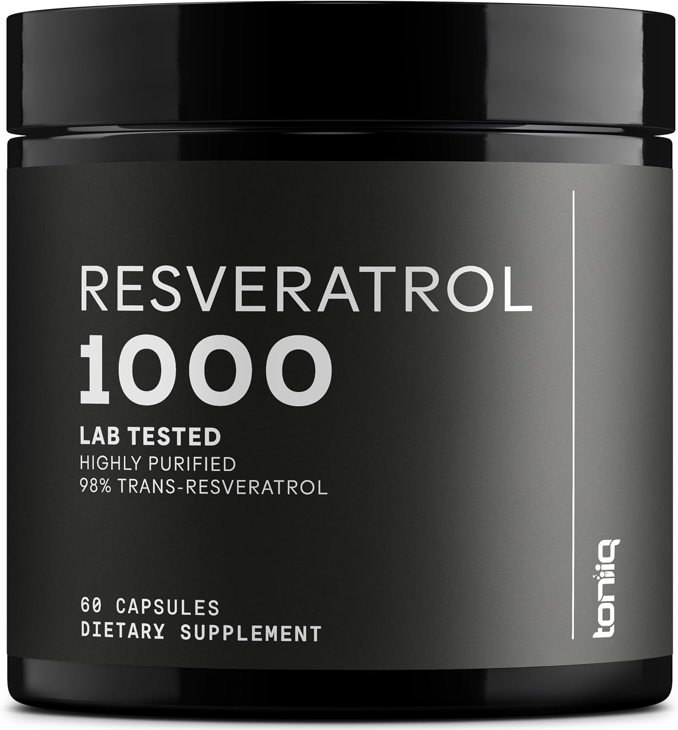 Ultra High Potency Trans Resveratrol 1000mg - 98% Puro - Extracto de Raíz de Polygonum - 60 Cápsulas