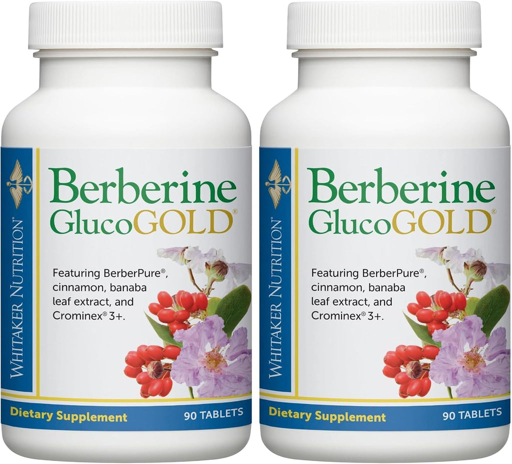 Suplemento Berberine GlucoGold de Dr. Whitaker con Berberina y Canela