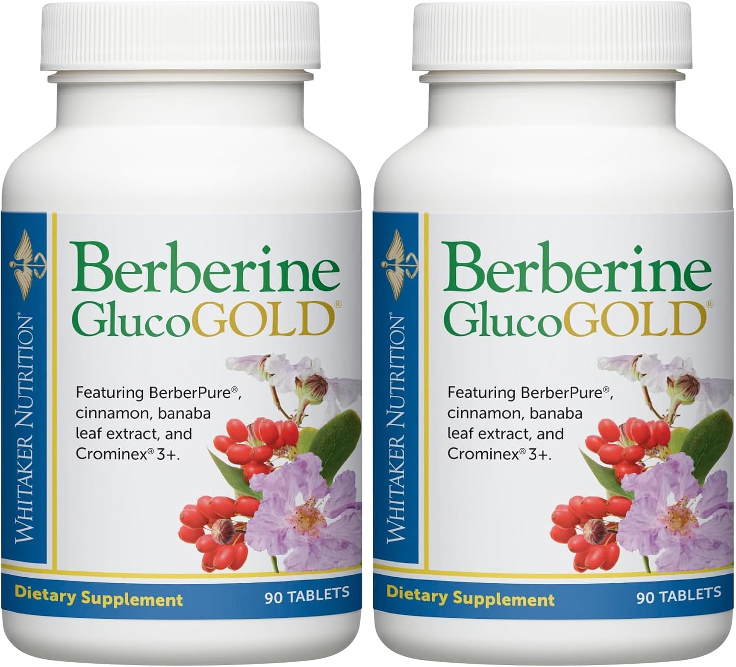 Suplemento Berberine GlucoGold de Dr. Whitaker con Berberina y Canela