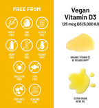 NatureWise Vitamina D3 Vegana 5000 UI (125 mcg) - 60 Cápsulas Blandas