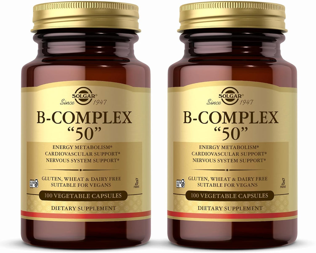 Solgar B-Complex "50" - 100 Vegetable Capsules (2-Pack)