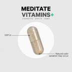 Codeage Meditate Vitaminas+ Suplemento - CognatiQ, DHH-B, GABA, Ashwagandha, Setas Orgánicas, Arándanos - 60 Cápsulas