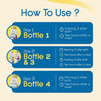 Blues Away Apoyo Emocional Posparto - Bebida Hormonal para Mujeres - Batido Líquido de 3 Días [4 Botellas]
