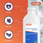 Rugby 320 mg Hidróxido de Aluminio Gel, USP - Antiácido Líquido - Sabor a Menta - 16 fl oz