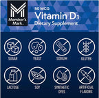 Member Mark Vitamina D3, 50 mcg (2000 UI), 400 Cápsulas Blandas