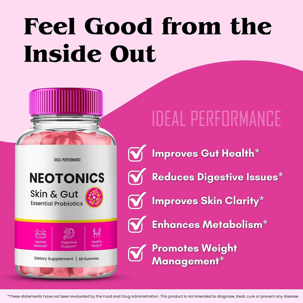 Neotonics Skin and Gut Gummies – Gominolas para Piel y Salud Intestinal (Pack de 3)