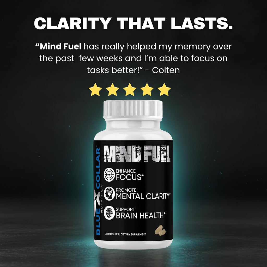 Mind Fuel: Suplemento para Memoria y Concentración con Nootrópicos (60 Cápsulas)