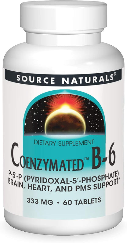 Source Naturals Coenzymated B-6 – Piridoxal Fosfato 333 mg – 30 tabletas – Image 7