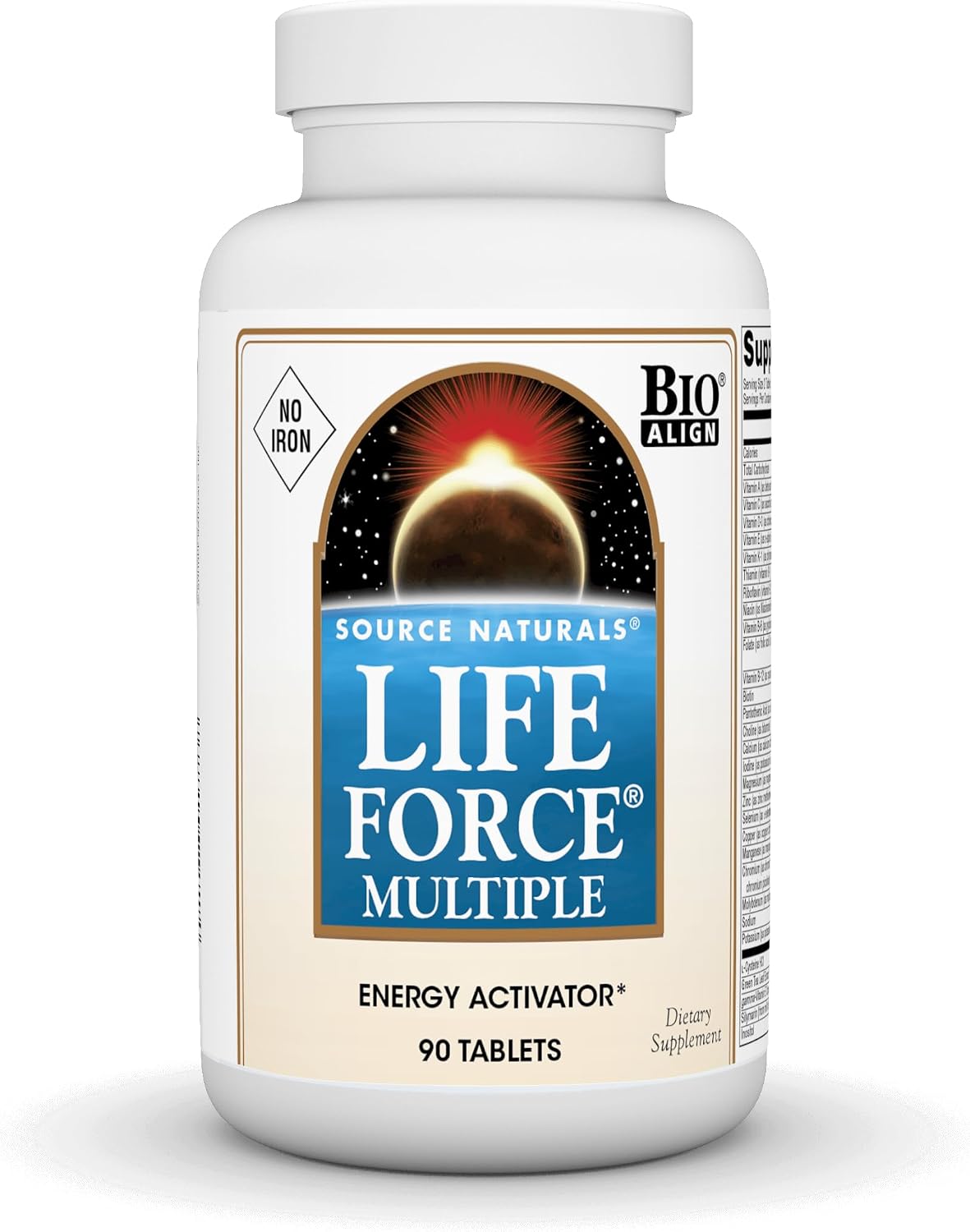 Source Naturals Life Force Multiple Daily Multivitamin without Iron, 60 Tablets
