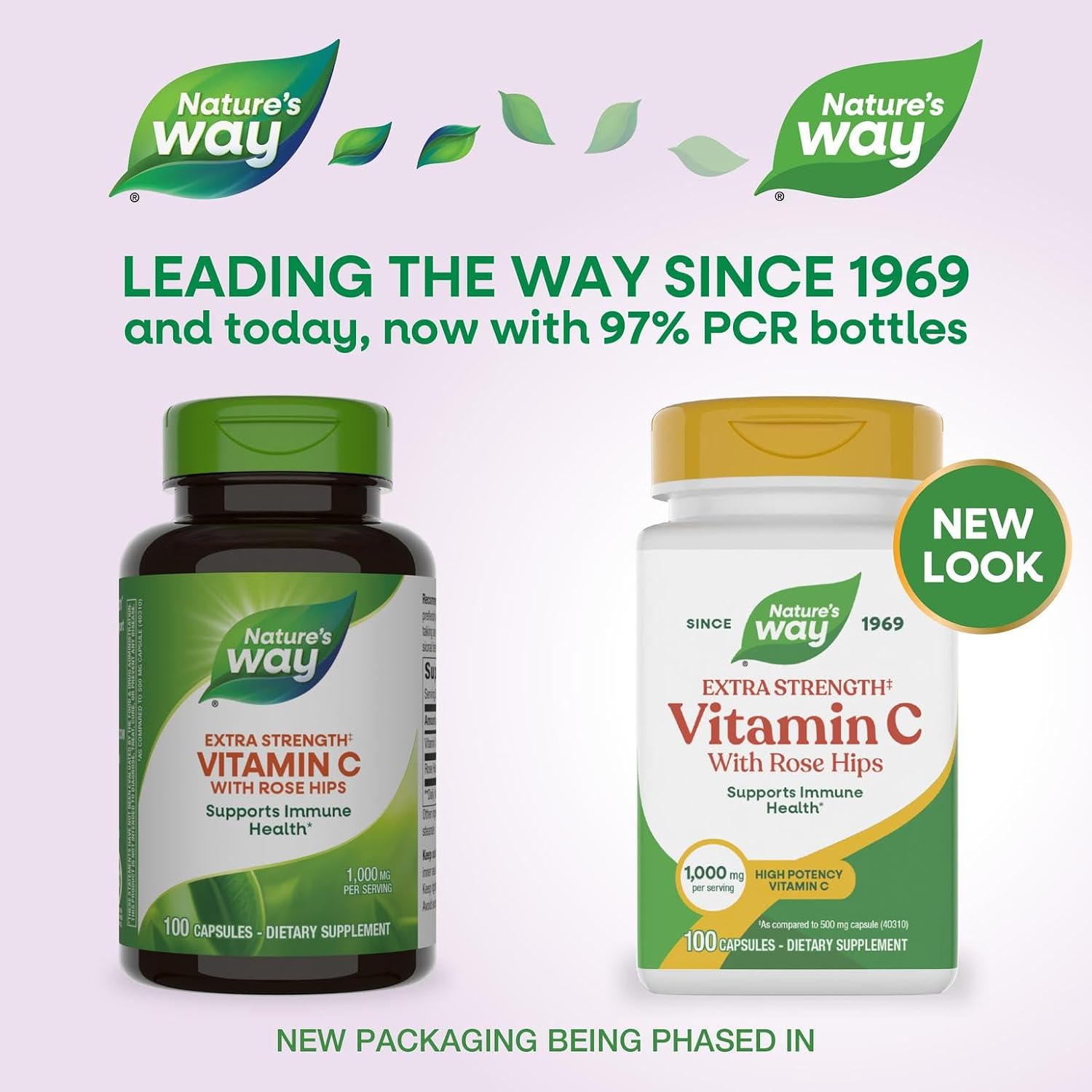 Nature's Way Vitamina C con Escaramujo Extra Strength - 1000 mg por ración