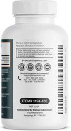 Bronson Biotina 10,000 mcg – Cabello, Piel y Uñas – Vegano – No Transgénico – 150 Comprimidos