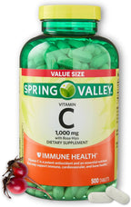Vitamina C 1000 mg Comprimidos con Escaramujo, 500 comprimidos