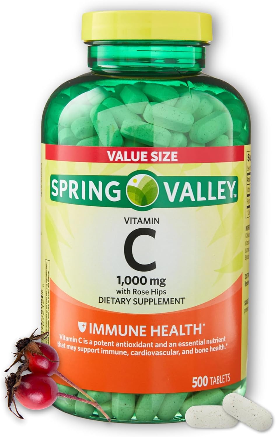 Vitamina C 1000 mg Comprimidos con Escaramujo, 500 comprimidos