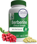 Health Thru Nutrition Berberine HCl 500mg 120 Capsules | High Potency Berberine Supplement | Certified Vegan | Non-GMO | Soy Free