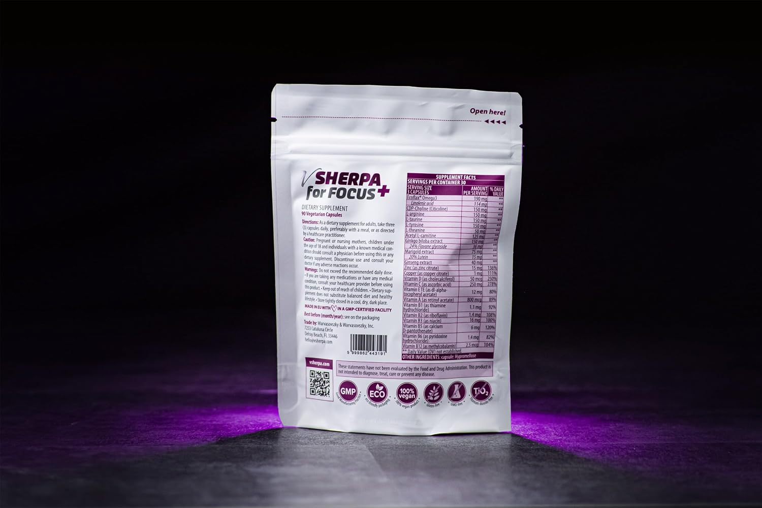 for Focus+ Premium Nootrópico – 90 Cápsulas Veganas
