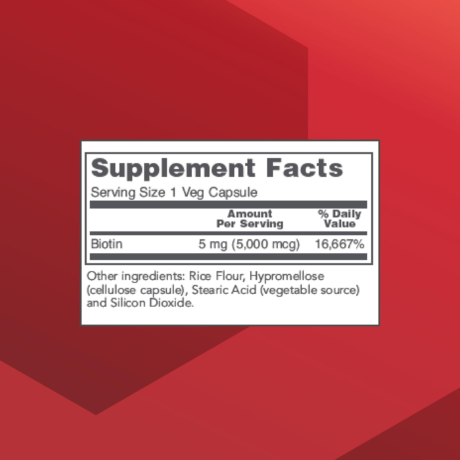Biotina 5.000 mcg - 90 Cápsulas Veganas – Protocol for Life Balance
