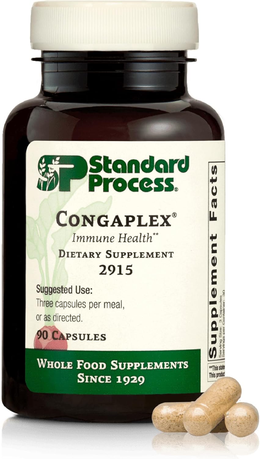 Congaplex - Immune System Health Supplement with Vitamin C, Calcium, Magnesium, and Mushrooms - 150 Capsules