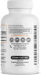 Bronson Vitamina K2 (MK-7) con D3 Dosis Baja 45 mcg K2 y 1000 UI D3 Comprimidos Mini para Mantenimiento Diario 2 en 1 No GMO, 180 Comprimidos