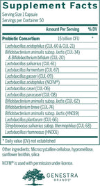 Genestra Brands HMF Multi Strain – Probiótico Multicepa para la Salud Gastrointestinal | 50 Cápsulas Vegetales