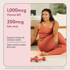 Bariatric Advantage SpeedyMelts B12 1000 mcg – Comprimidos de disolución rápida con ácido fólico, sabor menta, 90 unidades