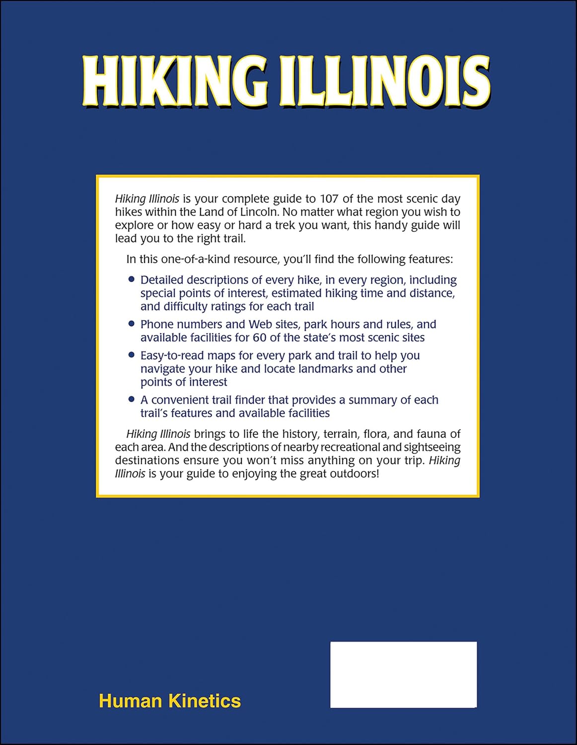 Hiking Illinois: Guía de senderismo de un día (America's Best Day Hiking Series)