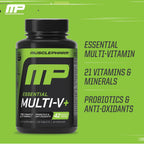 Muscle Pharm Essentials Multi-V+ - Multivitamínico para Deportistas, 90 Comprimidos