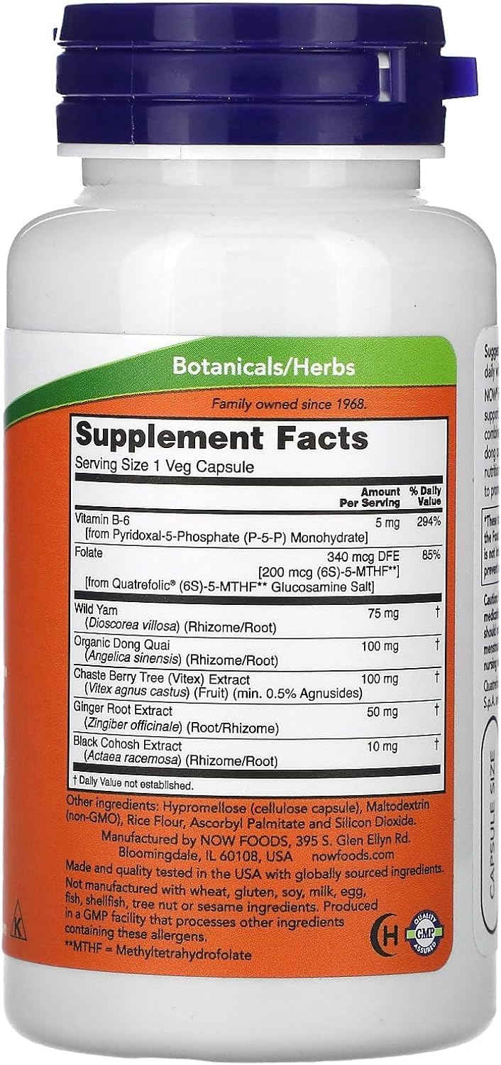 NOW Foods Equilibrio Femenino, 90 Cápsulas Vegetales
