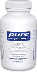 Pure Encapsulations Ester-C & Flavonoids - Vitamin C with Bioflavonoids, Quercetin, and Rutin - 90 Capsules