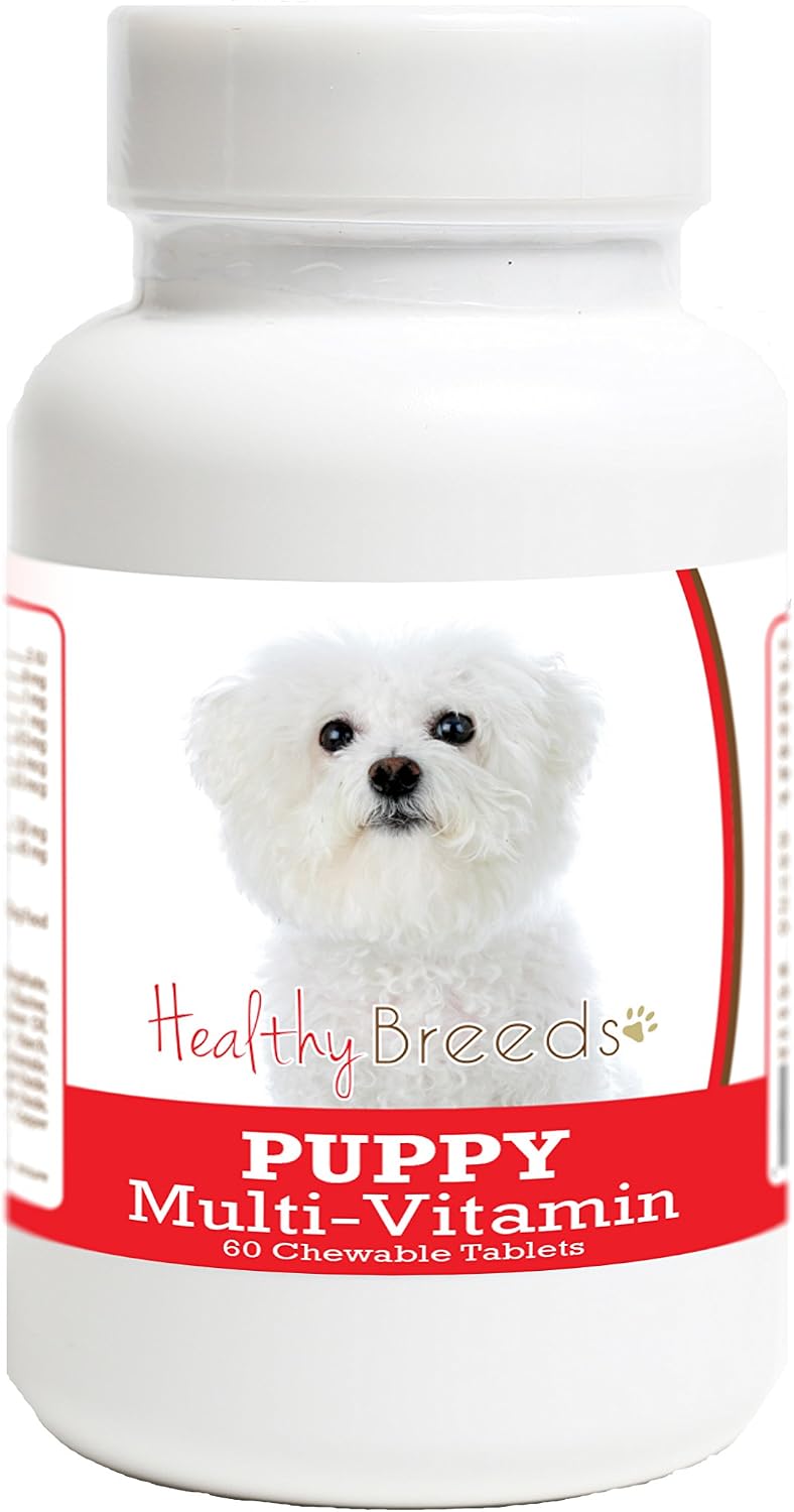 Healthy Breeds Bichon Frise Cachorro Multivitamínico en Comprimidos, 60 unidades
