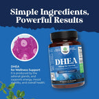 DHEA 100 mg por ración - 60 Cápsulas - Natures Craft
