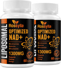 Rossylla Suplemento NAD+ Liposomal, 1300 mg por dosis, 120 Cápsulas Blandas