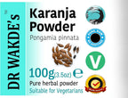 DR WAKDE's Karanj (Pongamia pinnata) en Polvo - 100g