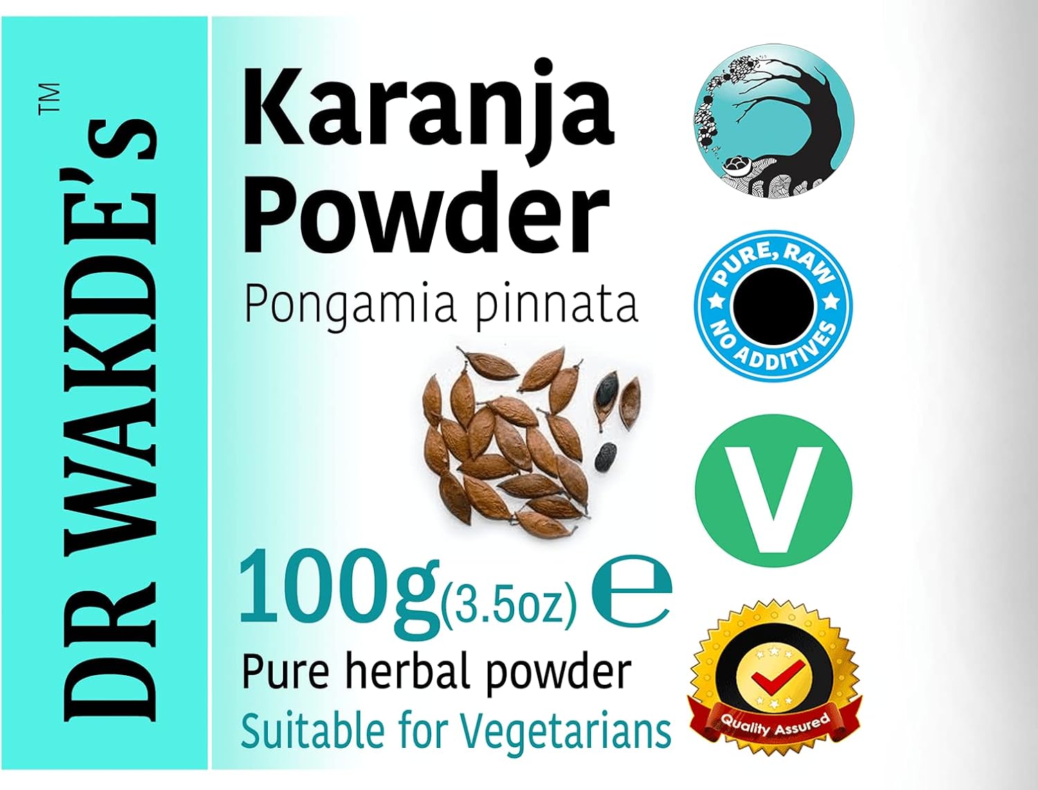 DR WAKDE's Karanj (Pongamia pinnata) en Polvo - 100g