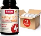 Jarrow Formulas Ultra Strength Methyl B-12 2500 mcg - 100 Comprimidos Masticables Sabor Tropical