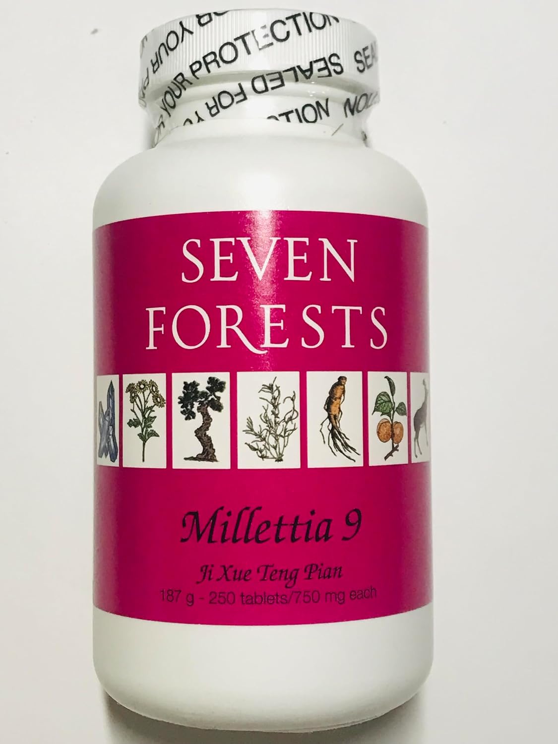 Seven Forests - Millettia 9 Ji Xue Teng Pian (250 comprimidos)