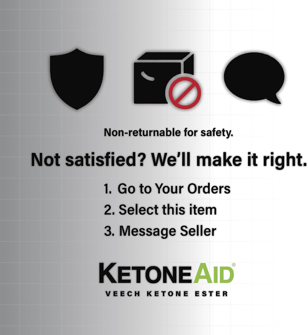 KetoneAid Ke4 Éster de Cetonas Concentrado | Sin Sales, Sin Azúcar, Sin Cafeína | D-BHB Exógeno | 12 Porciones