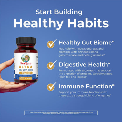 MARYRUTH'S Ultra Digestive Enzymes | 12+ Enzimas Digestivas | 60 Cápsulas Veganas – Image 5