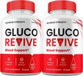 (2 Pack) GlucoRevive Capsules, GlucoRevive Supplement Pills, Advanced Formula All Natural Made in USA, 2 Month Supply