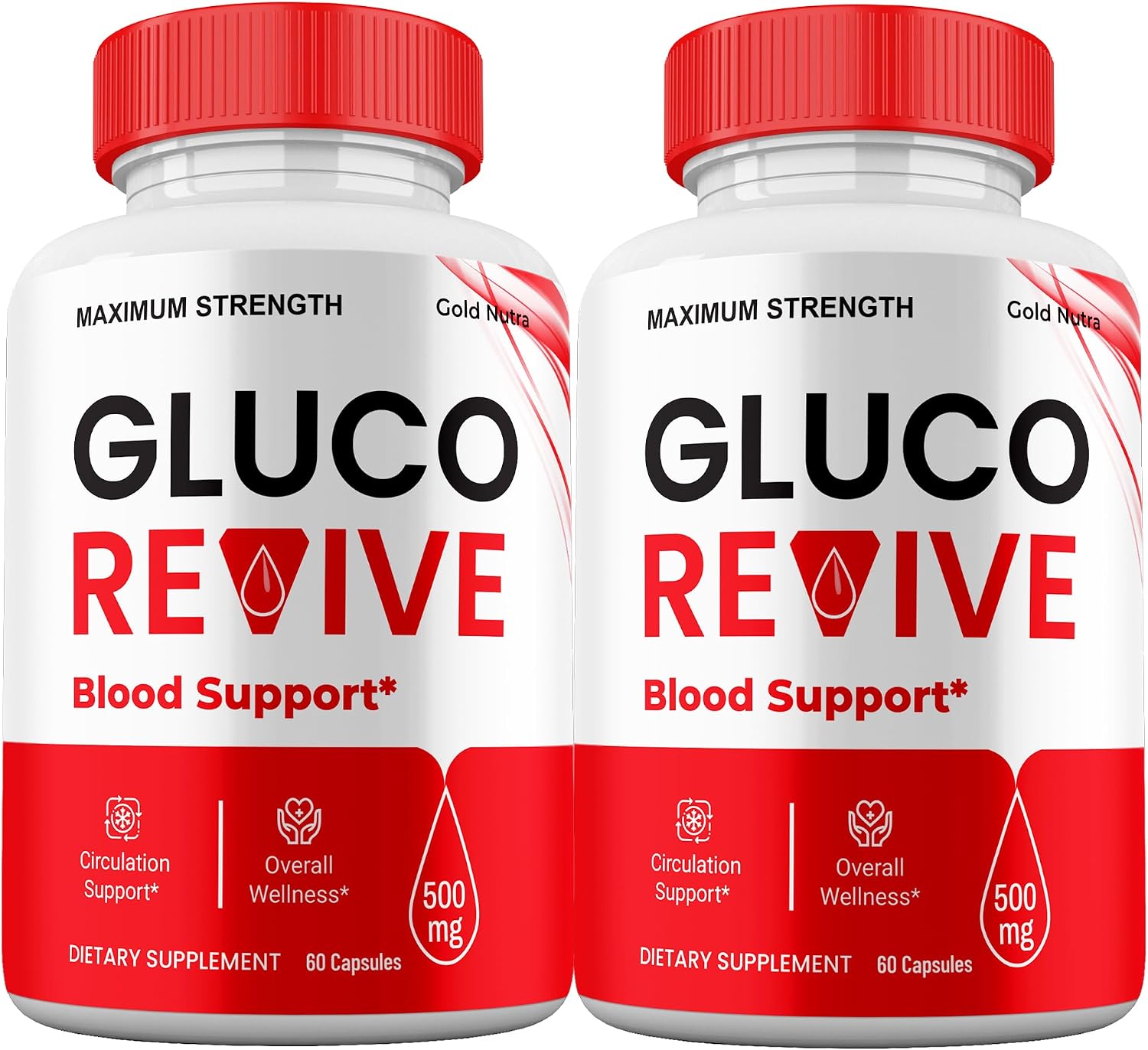 (2 Pack) GlucoRevive Capsules, GlucoRevive Supplement Pills, Advanced Formula All Natural Made in USA, 2 Month Supply