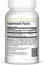 Maxi Health Max-C 500 - Vitamina C 500 mg con Bioflavonoides de Limón - 100 Comprimidos