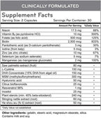 Hairmax Complemento Alimenticio para Cabello, Piel y Uñas – 2500 mcg de Biotina, Bloqueador de DHT, MSM y Antioxidantes (Pack de 2 Frascos)