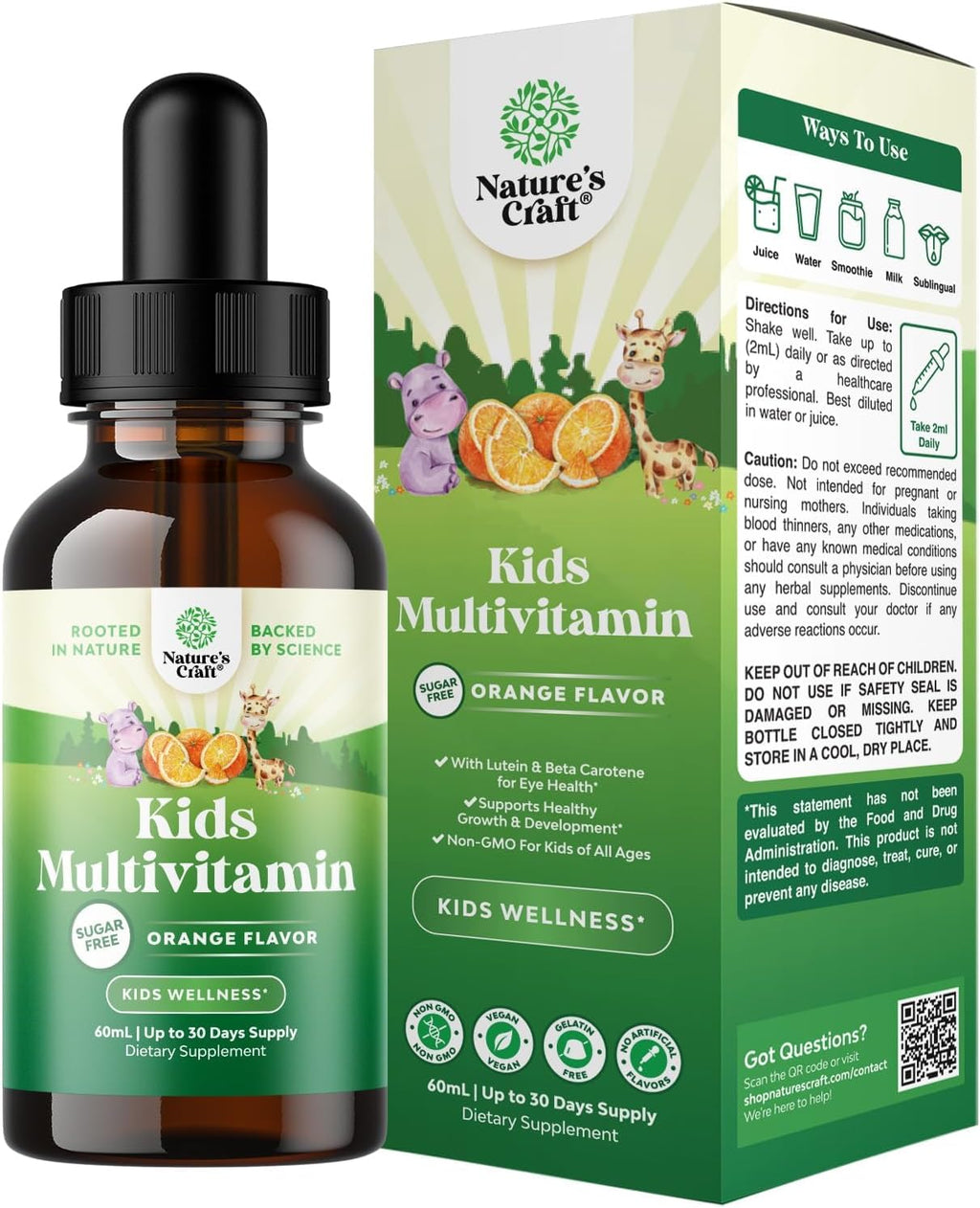 Natures Craft Multivitamínico Líquido para Niños - 59 ml