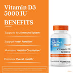 Doctor's Best Vitamina D3 5000 UI Softgels - 180 Cápsulas Vegetarianas