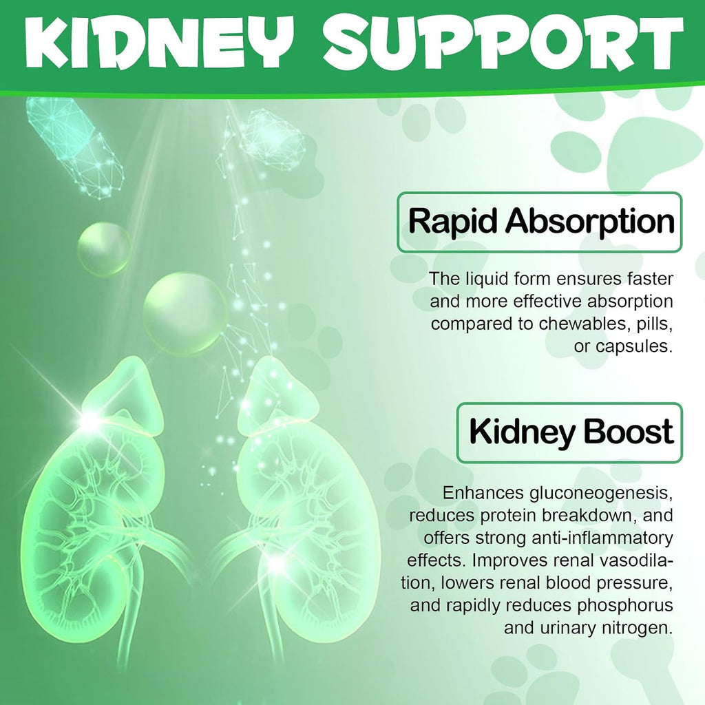 Kidney Support for Dogs - Suplemento Herbal para el Apoyo Renal, 60ml