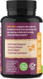 ForestLeaf DHEA 100mg - 90 Cápsulas - Suplemento de DHEA Micronizado