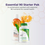 Youngevity Essential 90 Pak - Multivitaminas líquidas completas + ácidos grasos esenciales - 30 porciones