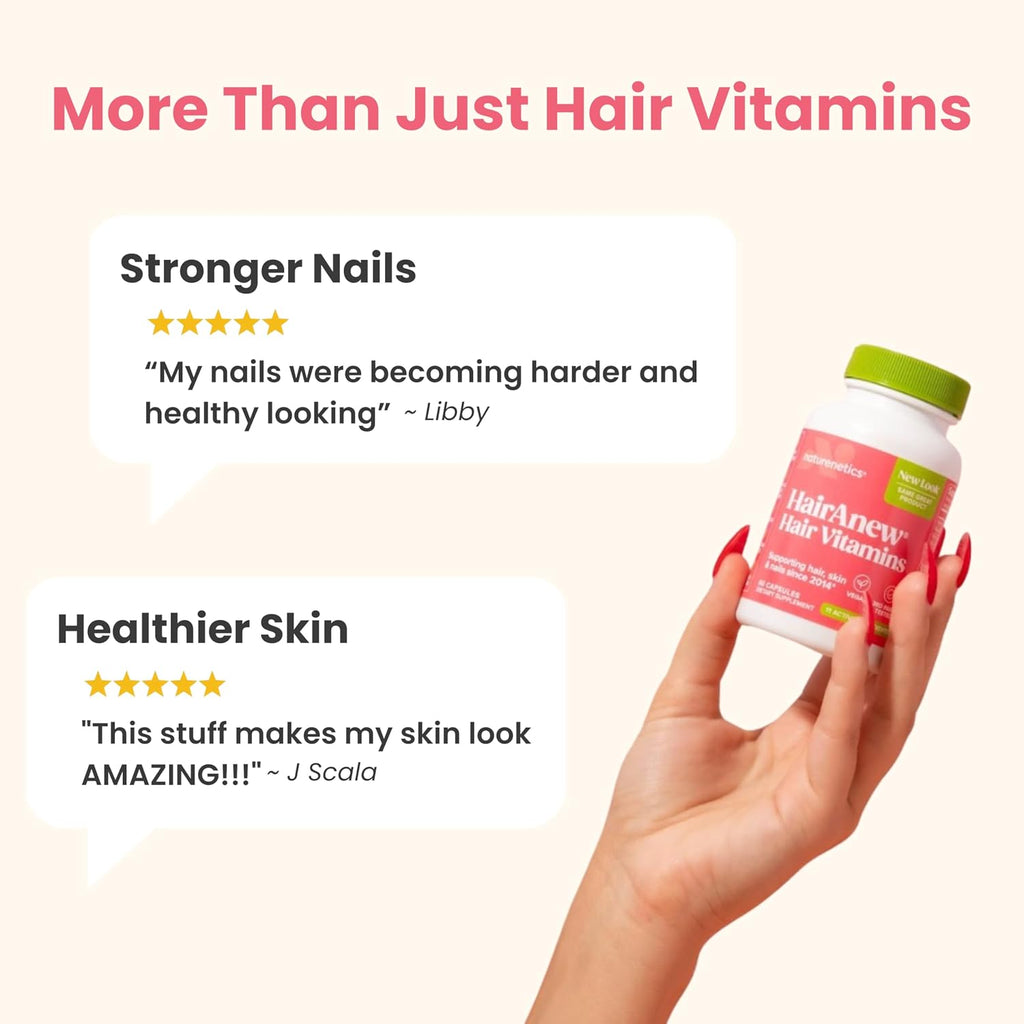 HairAnew – Vitaminas para el Cabello con Biotina 5000 mcg