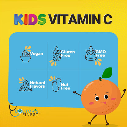 Doctor's Finest Gomitas de Vitamina C para Niños - 250 mg, 60 Gominolas (30 Dosis) – Image 3