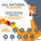 Mighty Fox Vitamins Multivitamínico en Gominolas para Niños - Sin OGM, Sin Gluten, Vegano (100 Gominolas, Paquete de 2)
